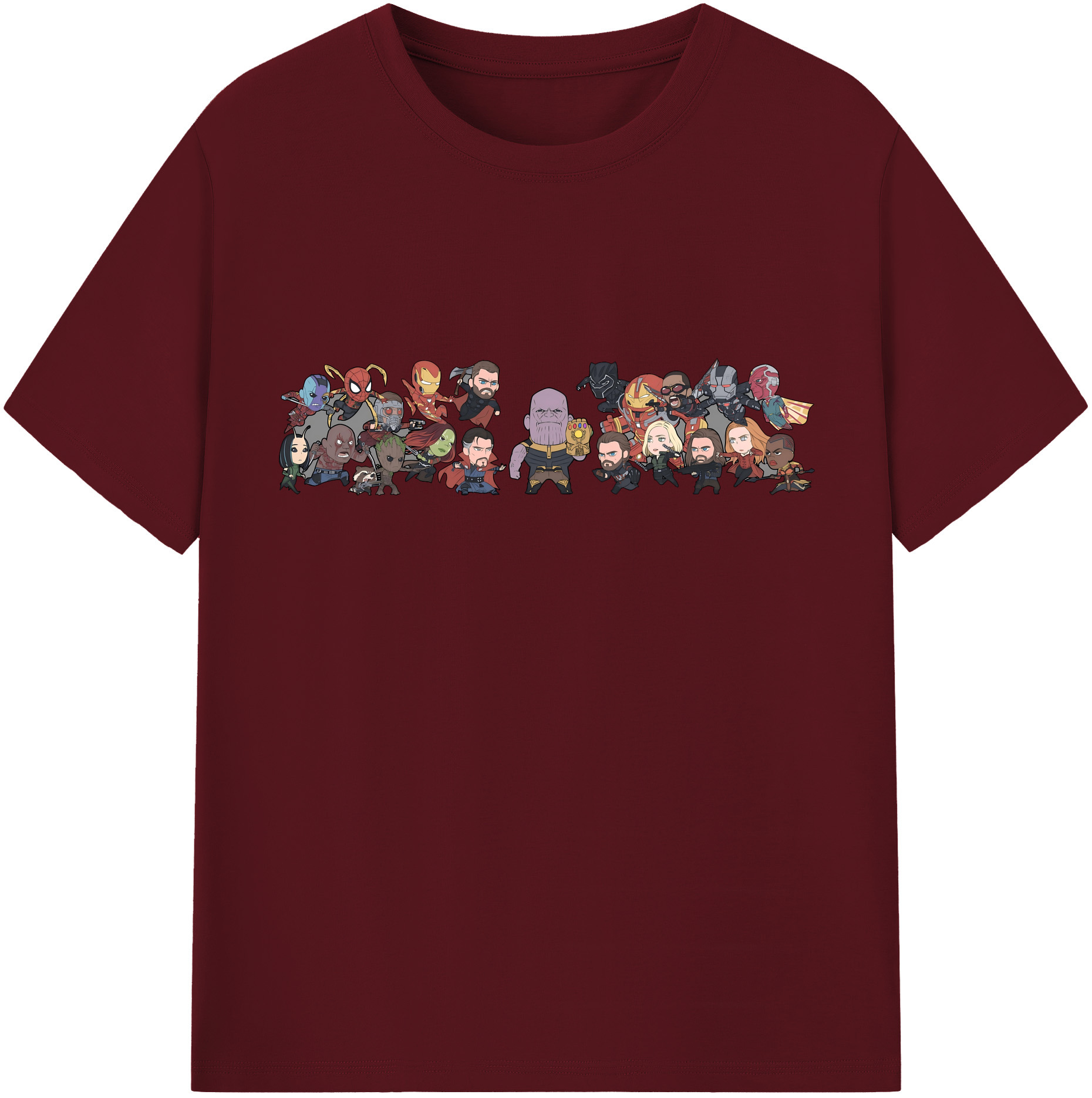 （画像用） アベンジャーズ The Avengers 綿100％半袖Tシャツ（フロントプリント）